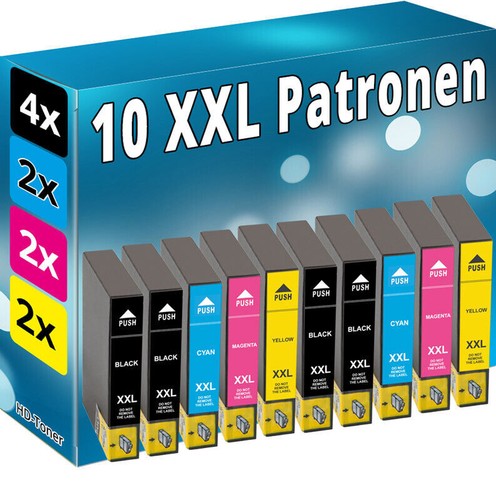 10x tinte patronen für epson - tinte,